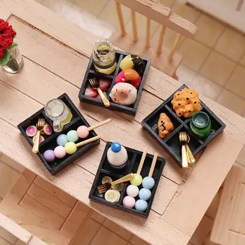 1:12 Scară Păpuși Bento Miniatură Gustare Bea Simulare De Mâncare De Jucărie Scenă Model De Fotografie Elemente De Recuzită De Joc Casa Papusa Accesorii