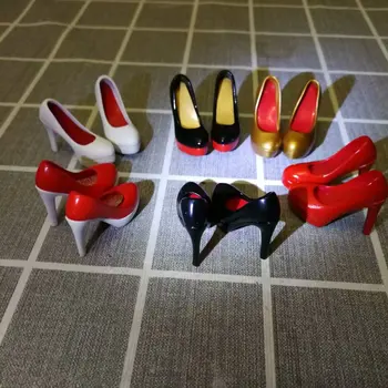 1:6 De Sex Feminin, Femeile De Simulare Stiletto Cu Toc De 5 Culori Curtea Pantofi Model De 12 Inch Păpușă Jucărie De Acțiune Figura Accesorii Pentru Papusa