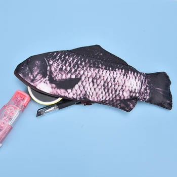 1 BUC Pește Caseta de Creion Stilou Caz Școală Cadou Distractiv Stilou Sac de Rechizite Școlare