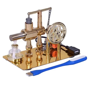 1 Bucată Aer Cald Motorul Stirling Experiment Model Educațional Mini Motor Jucărie De Aur