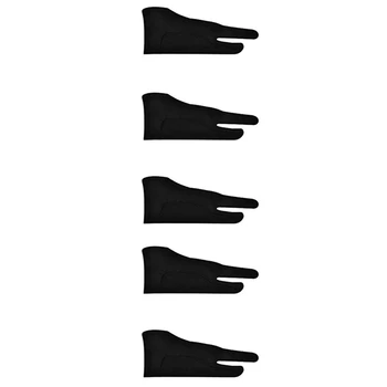 10 Pack Artist Mănuși Pentru Tableta De Desen Digitale Mănuși Cu Două Degete Îngroșa Respingere Mănușă Pentru Grafica Pad (M)