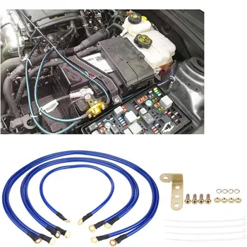 100% De Brand Mașină Nouă Prin Cablu Sistem De Sârmă La Sol Kit De Conversie Masina Înlocuirea Cablului Negativ Al Bateriei Universal Sârmă La Sol