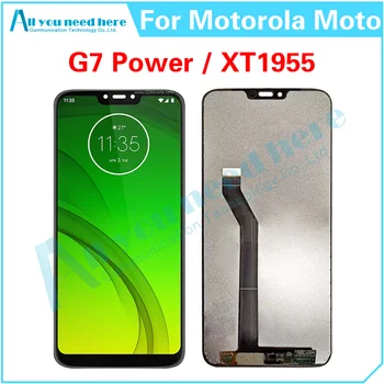 100% de Testare Pentru Motorola Moto G7 Putere XT1955 G7Power Display LCD Touch Screen Digitizer Ansamblul de Reparare Piese de schimb