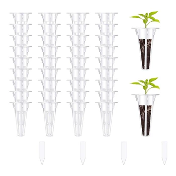100BUC Crească Coșuri, Hidroponice Semințe Starter Păstăi Coșuri de Înlocuire Compatibil Hidroponice Cu 100 Buc Planta Etichete Durabile
