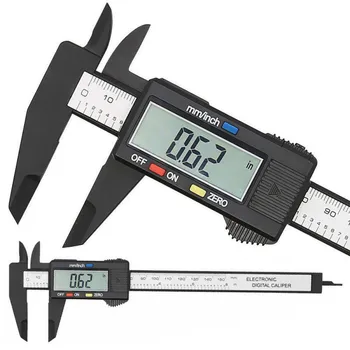 100mm 150mm Electronic Digital Caliper Fibra de Carbon Dial Gauge Șubler cu Vernier Micrometru Instrument de Măsurare Digitale Conducător