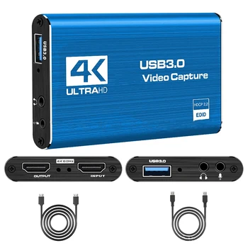 1080P USB3.0 Compatibil HDMI Card de Captura Video 4K 60/30Hz Grabber USB Recorder pentru Joc de Streaming Live Stream Cutie