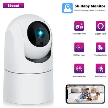 1080P Wireless Mini Interioară CCTV Camera IP 5G WiFi Baby Monitor de Securitate 2K 4MP AI de Urmărire Auto Camera de Supraveghere Video Alexa