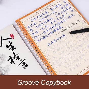 10buc LiuPinTang Fierbinte Caractere Chinezești Reutilizabile Groove Caiet de Caligrafie Aflați chineză Antică pen script-ul Regulat pentru adulți