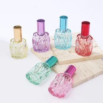 10ml Val Colorate de Sticlă Sticla de Parfum Portabil Parfum Reîncărcabile, Parfum Pulverizator Cosmetice Spray Sticle Fiolă de Probă