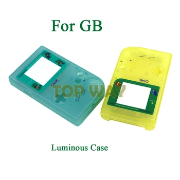 10sets Pentru Game Boy Joc Consola Caz Luminos pentru GB DMG-01 GBO Coajă de Locuințe Cu Butoane