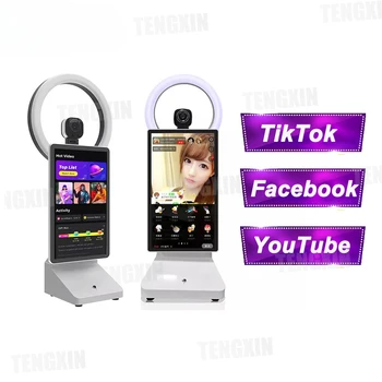 13.3 15.6 inch Difuzat Live Mașină Ecran LCD Tactil pentru TikTok Facebook YouTube Toate Într-Un Live streaming de Mașină