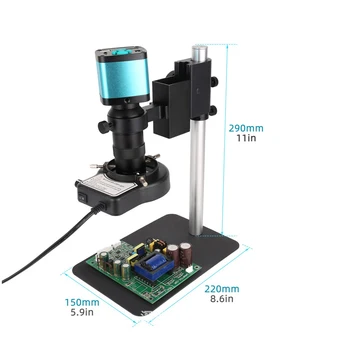 1600 W 4 K Industriale Video Microscop Reparatie Telefon Mobil 130X Zoom Lung de Lumini cu LED-uri Utilizată În Imagini Digitale de Achiziție