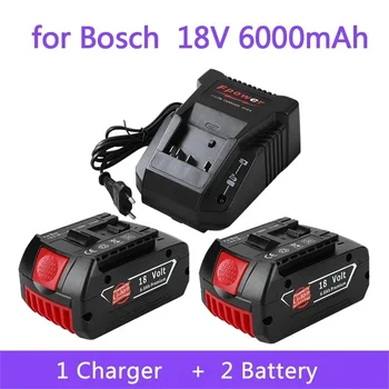 18V Acumulator 6.0 Ah Bosch Burghiu Electric 18V acumulator Li-ion BAT609, BAT609G, BAT618, BAT618G, BAT614 + 1Charger