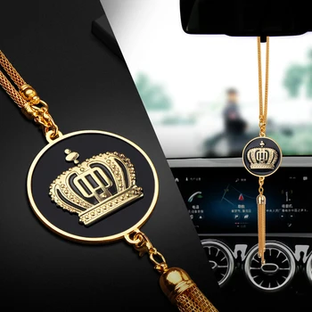 1BUC 3D Metalice de Lux VIP Royal Crown Emblema Auto Pandantiv Decor Suspensie Oglinda Retrovizoare Ornamente de Agățat Ornamente Accesorii