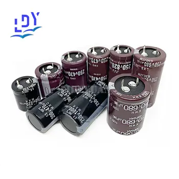 1buc Aluminiu electrolitic condensator 250V 560UF Condensator 200V 560UF aur Negru rigid dimensiune 22x30/35/40 25x30/35 30X25