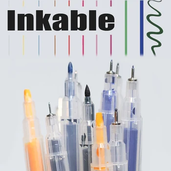 1buc Multi-Dimensiune Reîncărcabile Fineliner Pen Markeri de Desen Schiță Perie Bine Punctul Anime Litere Pen Rechizite Papetarie