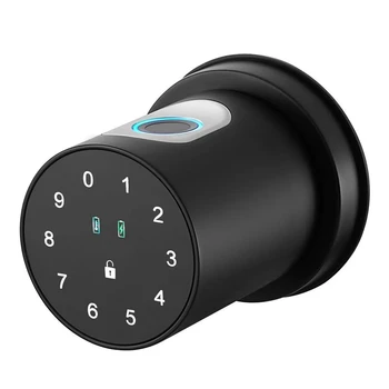 1Set Amprenta Ușă Butonul de Blocare Buton de Ușă Inteligent Buton de Ușă Cu Tastatura Pentru Dormitor Birou, Usi de Interior