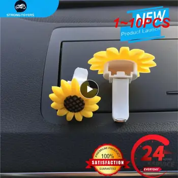 1~10BUC Mașină de Moda Multiflora de Floarea-soarelui Mașină de Evacuare a Aerului Parfumat Parfum Clip Odorizant Difuzor