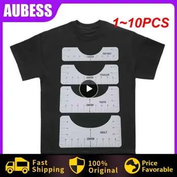 1~10BUC T-Shirt Aliniere Riglă Pentru Ghidare T-Shirt Design de Moda Conducători Cu Dimensiunea Diagramă Șablon Desen Ambarcațiuni Instrument