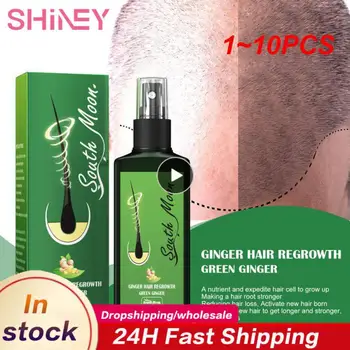 1~10BUC Verde Ghimbir Cresterea Parului Spray Ser Natural Anti Caderea Parului Produse cu Creștere Rapidă Tratamente Germinal Lichid Pentru Bărbați