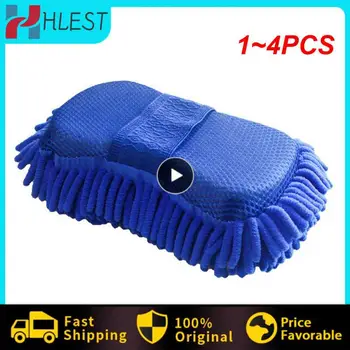 1~4 BUC Mașină de Spălat cu Buretele Coral Burete de Curățare Auto Mănuși de Styling Burete de Îngrijire Auto Detaliază Perii de Spălat Consumabile