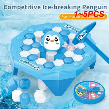 1~5 BUC Mini-Pinguin Capcana Părinte-copil Divertisment Interactiv Interior Tabla de Joc Jucarii Pentru Copil Familia Rupe Bloc de Gheață Salva