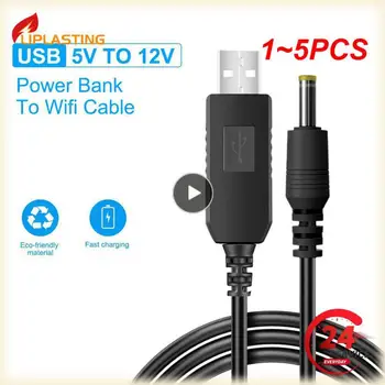 1~5PCS USB la Cablul de Alimentare DC 5V La 12V Boost Converter 8 Adaptoare USB la DC Jack Cablu de Încărcare pentru Router Wifi Mini Ventilator