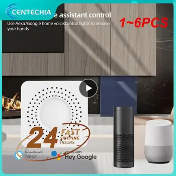 1~6PCS Tuya WiFi Smart Switch Control 2-way Switch Mini Smart Întrerupător de Viață Inteligentă Activitatea de Control Cu Alexa Acasă Alice