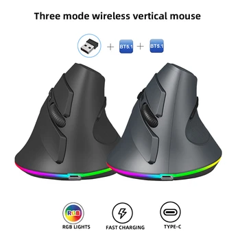 2.4 GHz si Dual 5.1 compatibil Bluetooth Wireless mouse-urile Optice 4 DPI Reglabil 1200-1600-2400-4000 7 Butoane