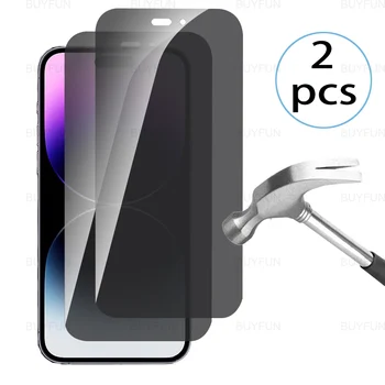2 buc 9H Confidențialitate Sticla Caz Pentru Apple iPhone 14 15 Pro Max am Telefon iPhon 15 Plus 14Pro 15Pro Max 5G Acoperire Anti-Spy Glass