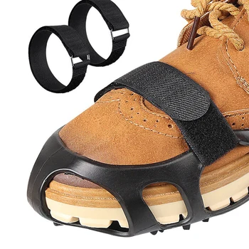 2 buc Pantof Acoperi Curele pentru Pantofi Sloiuri de Gheață Ghete Crampoane în aer liber Zăpadă Alpinism Antiderapante Mânere Magic Inserați codul Pantofi Curea
