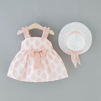 2 buc/SetGirl fusta noua de haine pentru copii fete de vară suspensor rochie baby bow punct mare printesa fusta