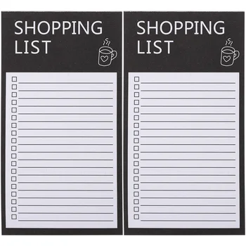2 Cărți de Lista de Cumparaturi de Planificare Pad Listă de Cumpărături Convenabil Planificator Blocnotes Magnetic Note Lipicioase