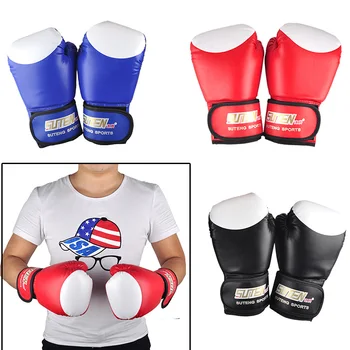 2019 Vânzare Fierbinte SUTEN de Formare Luptă Saci de Box Mănuși de piele PU Kickboxing MMA Sanda Mănuși Albe, Design de Top 3 culori