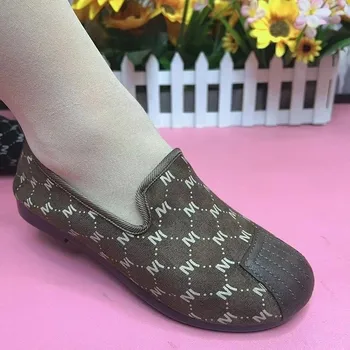 2023 Noi de Mari Dimensiuni Femei Pantofi de Moda de Design Cap Rotund Amestecat Culori Confortabile Pantofi Casual pentru Femei Zapatos De Mujer