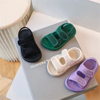2023 Noi De Vara Copii Sandale Ochiurilor De Plasă Respirabil Fete Pantofi Cu Talpă Moale Oudoor Baieti Sandale De Plaja De Moda Copilul De Pantofi Pentru Copii