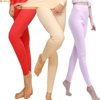 2023 Noi Femei Bumbac Toamna Pantaloni de Toamnă și de Iarnă Lenjerie de corp Termice Funduri sex Feminin Roșu Purpuriu Caise Elastic Talie Pantaloni