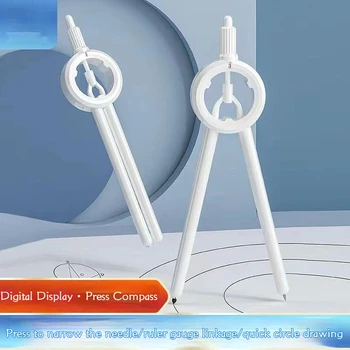 2023 Nou Apăsați Busola Digitală Pentru Examen Elev Desen Desen Cerc Multi-funcție de Scară Busola Veșnică Refill