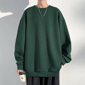 2023 Toamna Dot-O-neck Tricou Barbati Streetwear Hanorace Casual Moda coreeană Mens Supradimensionate Harajuku Pulovere Barbati Haine