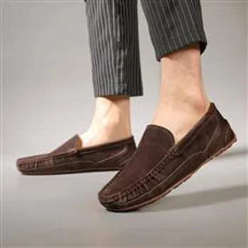 2023 Vara din Piele Pantofi Barbati din Piele Anglia Stil Platforma de Toate-de Potrivire Trântor Pantofi Slip-on Gommino Ciucure Pâine