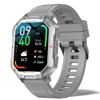 2024New Ceas Inteligent Bărbați Militar Tensiunii Arteriale Impermeabil Ceasuri de apelare Bluetooth Smartwatch Fitness Tracker Atingeți Muzică Ceasuri