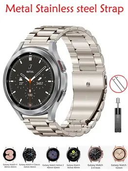 20mm 22mm Metal Curea pentru Samsung Galaxy Watch 5/4 40mm 44mm Brățară din Oțel Inoxidabil Galaxy Watch 4 Classic 46 42mm/5 Pro 45mm