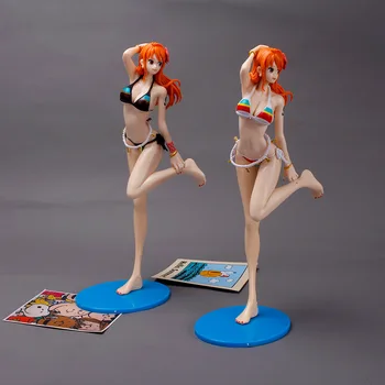 24CM Japonia Figura Anime One Piece e Joc Statuie Nami costum de Baie Sexy Fata din PVC de Acțiune Figura Model de Jucărie pentru Adulți Papusa de Colectie Cadouri