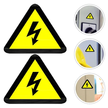 25 Buc Autocolante Logo Galben Electric De Înaltă Tensiune Semne De Avertizare Pericol Energie Electrică Etichete Atenție Panoul De