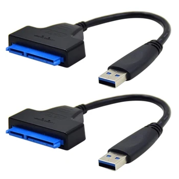 2X USB 3.0 La SATA Cablu Adaptor Pentru 2.5 Inch SSD-ul/HDD - SATA La USB 3.0 Extern Converter Și Cablu