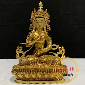 30 cm Vajra Cupru Aurit Statuie a lui Buddha Tibetan Secrete Buddha Tabelul Oferind Decor Acasă Fabrica de Vânzări Directe, cu Ridicata