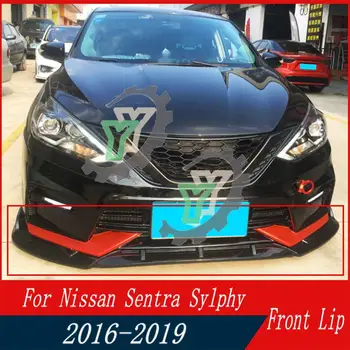 3PCS Auto prelungire Bara Fata Spoiler Splitter Difuzor Detasabil Body Kit Capac de Paza Pentru Sentra Nissan Sylphy 2016 2017 2018 2019