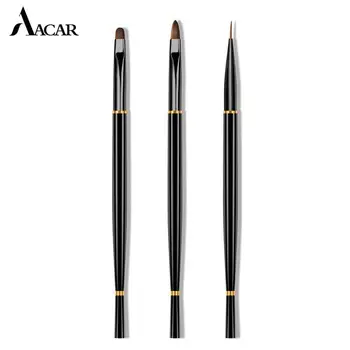 3Pcs/Set Femeile Terapia cu Lumina Stilou Manichiura Pixuri Cu Capac Nail Art Pen Trage-o linie de Creion