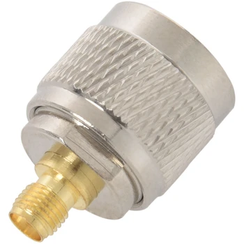 4X N Bărbat Să-SMA Female Cablu Coaxial RF Adaptor Jack Converter Conector,Argint