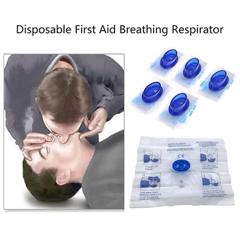 5-50 de Unică folosință de Urgență Respirația Artificială Gură-Gură CPR Fata Scut Respirație Artificială Mască de Respirație Instrumente de Salvare